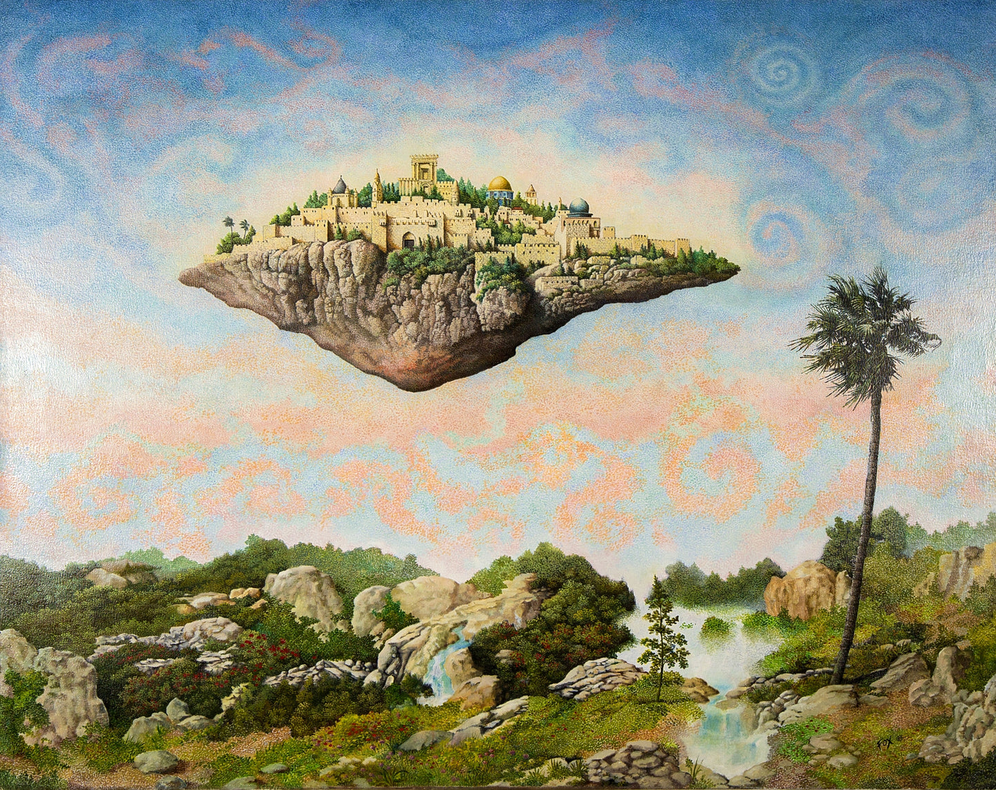 Floating Jerusalem print